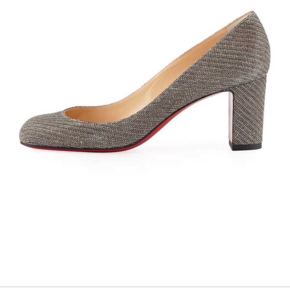Christian Louboutin Cadrilla Glitter chain heels RETAIL 995 - Picture 2 of 9